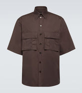 Cotton and silk poplin shirt