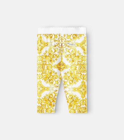 Baby Majolica cotton-blend jersey leggings