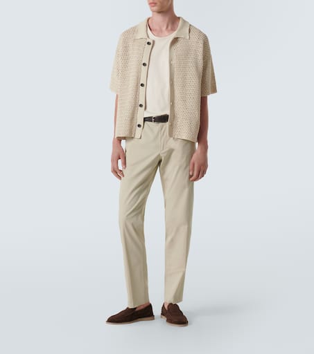 Cotton-blend chinos