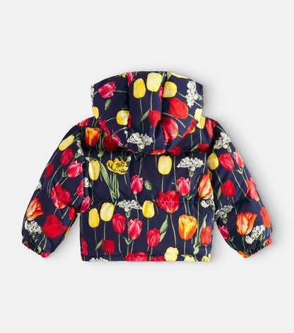 Floral down jacket