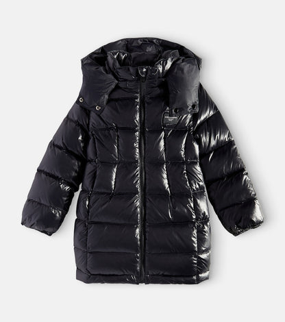 Down-paneled coat