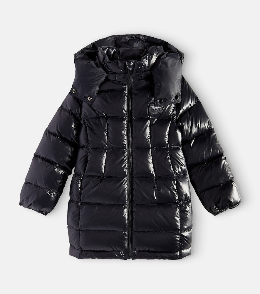 Down-paneled coat