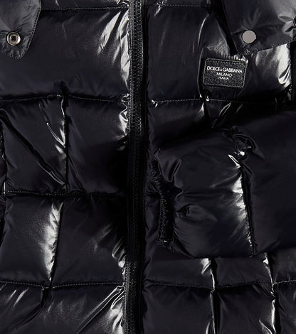 Down-paneled coat
