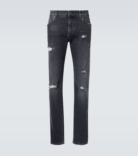 Mid-rise skinny jeans