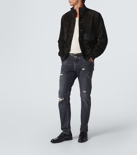 Mid-rise skinny jeans
