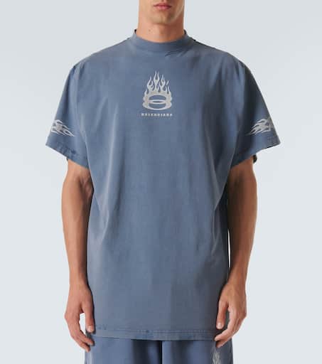 Burning Unity cotton jersey T-shirt