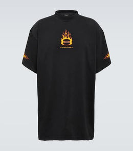 Oversized logo cotton jersey T-shirt
