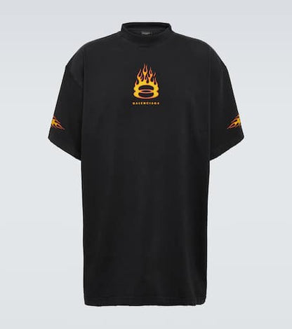 Oversized logo cotton jersey T-shirt
