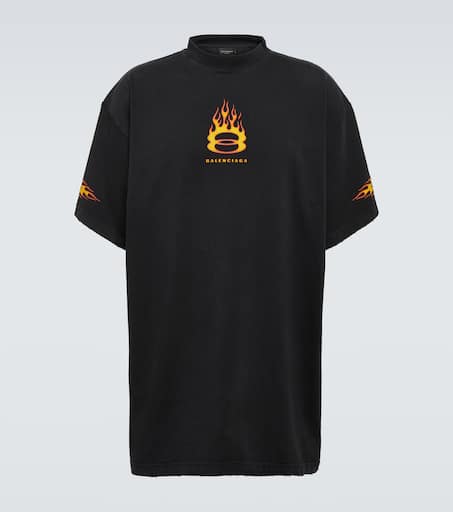 Oversized logo cotton jersey T-shirt