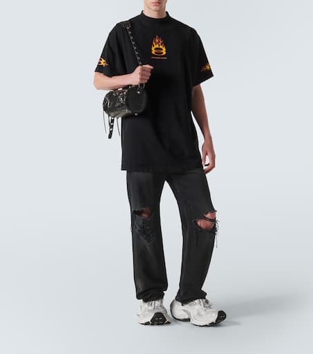 Oversized logo cotton jersey T-shirt