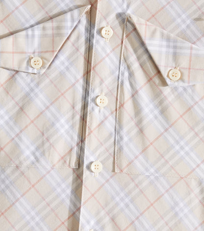 Baby Burberry Check cotton playsuit