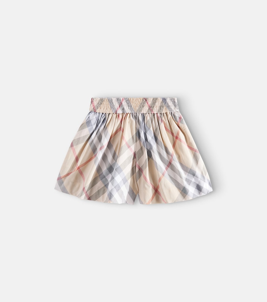 Burberry Check cotton poplin shorts