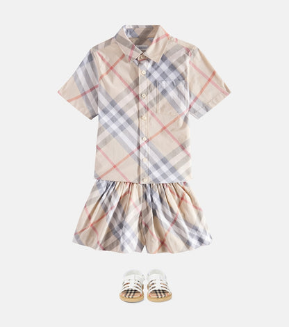 Burberry Check cotton poplin shorts