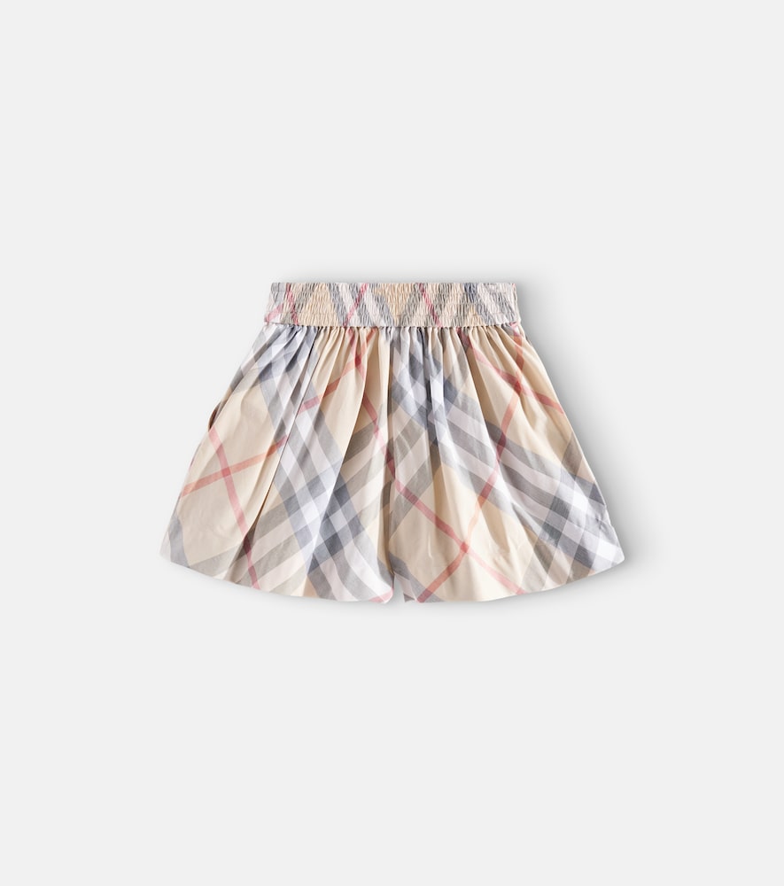 Burberry Check cotton poplin shorts