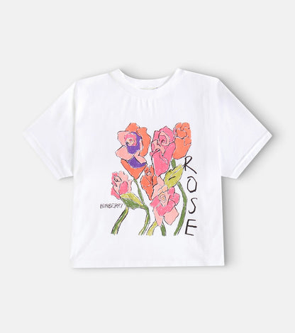 Printed cotton jersey T-shirt