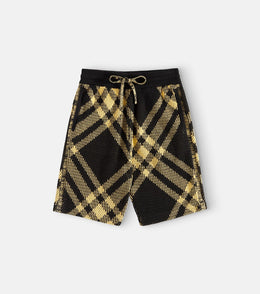 Burberry Check cotton mesh shorts
