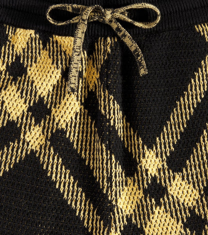 Burberry Check cotton mesh shorts