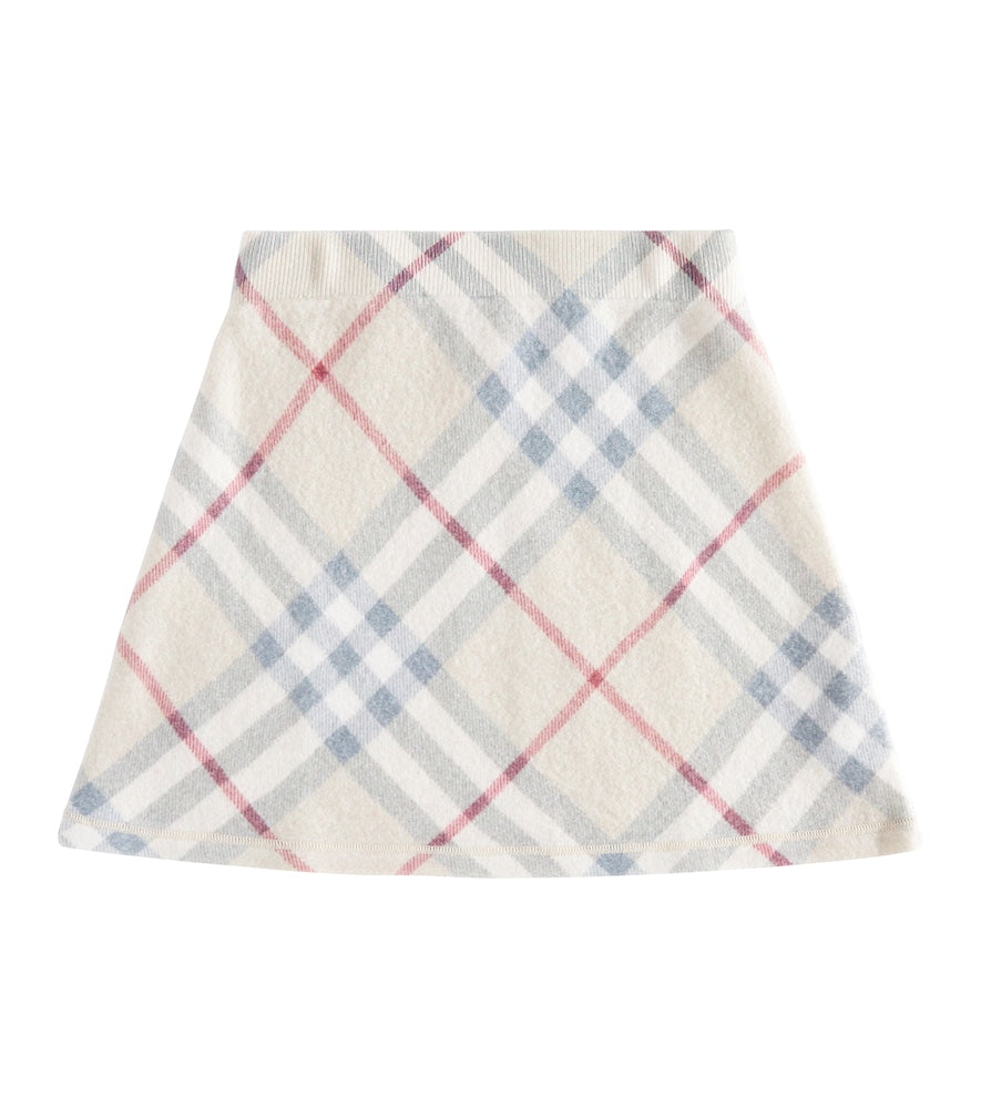 Burberry Check wool skirt