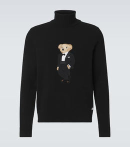 Polo Bear cashmere turtleneck sweater