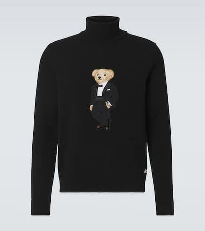 Polo Bear cashmere turtleneck sweater