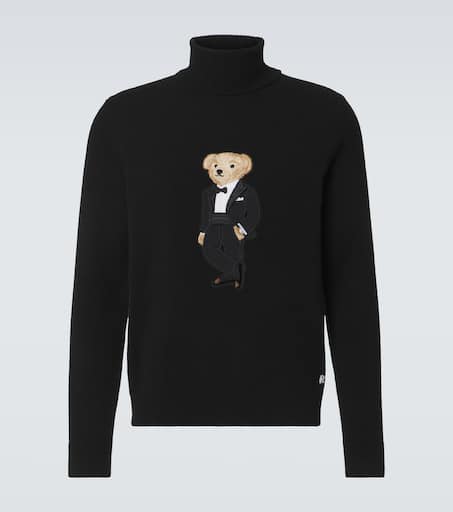 Polo Bear cashmere turtleneck sweater