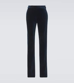 Cotton straight pants