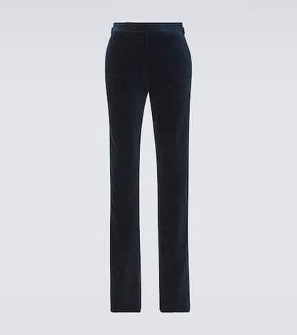 Cotton straight pants