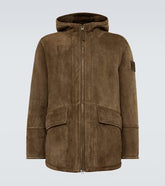 Ghost Compass shearling-lined suede jacket