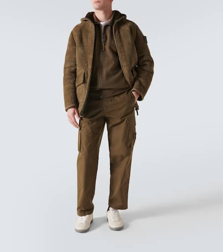 Ghost Compass shearling-lined suede jacket