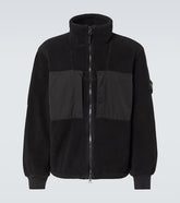 Compass cotton-blend fleece jacket