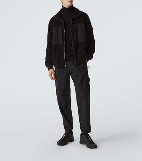 Compass cotton-blend fleece jacket