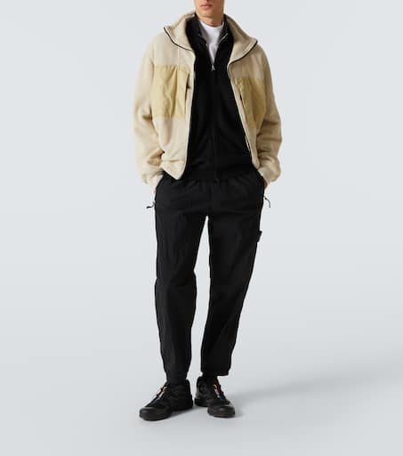 Compass cotton-blend fleece jacket