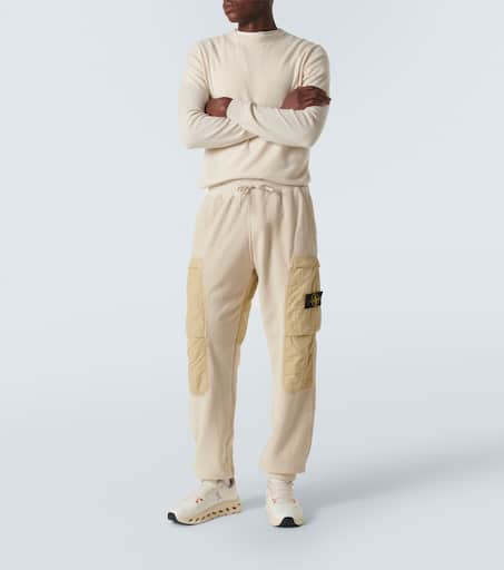 Compass cotton-blend fleece cargo sweatpants