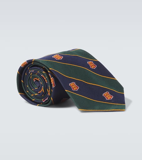 Striped silk tie