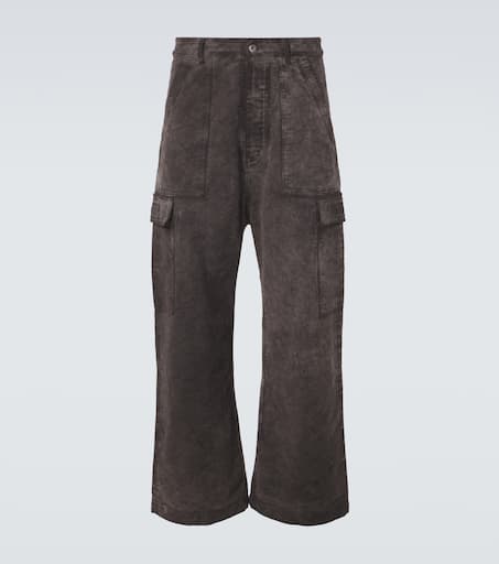 Denim cargo pants