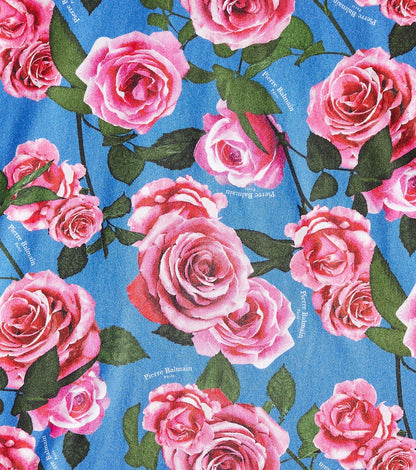 Floral cotton jersey T-shirt dress