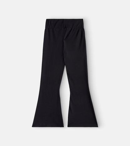 Cotton-blend jersey leggings