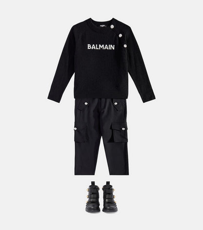 Wool cargo pants