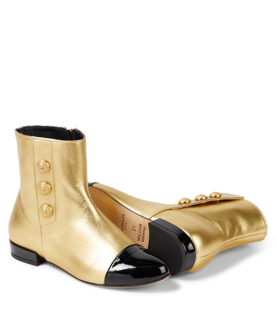 Leather ankle boots