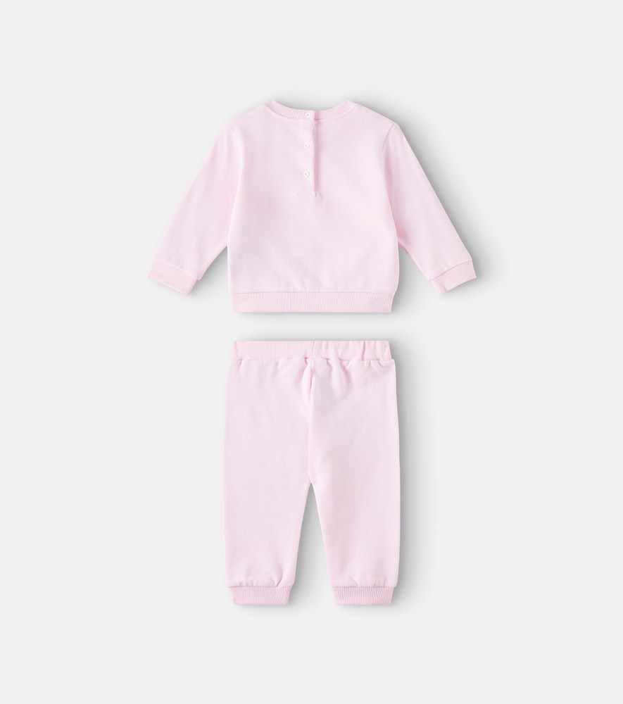 Baby cotton jersey sweatshirt and sweatpants set