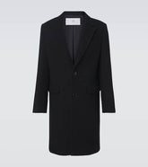 Single-breasted wool coat
