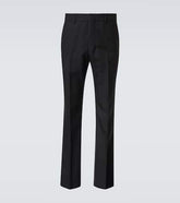 Pleated virgin wool pants