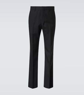 Pleated virgin wool pants