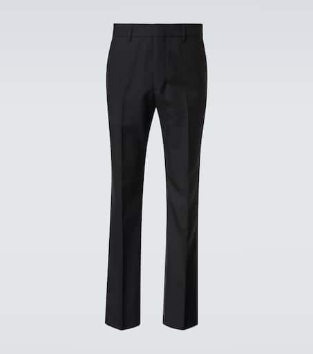 Pleated virgin wool pants