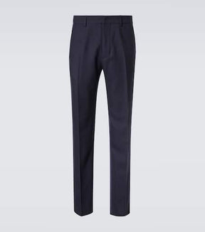 Pleated virgin wool pants