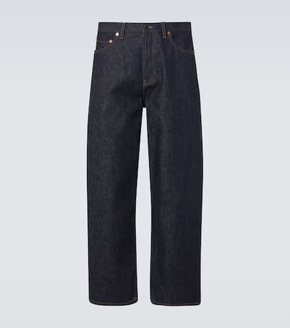High-rise straight jeans