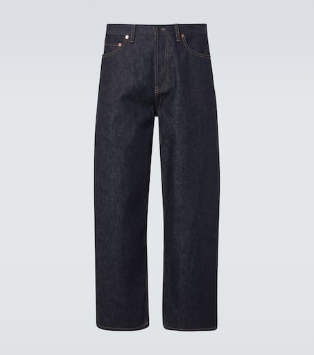 High-rise straight jeans