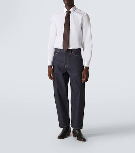High-rise straight jeans