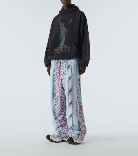 Printed fleece sweatpants