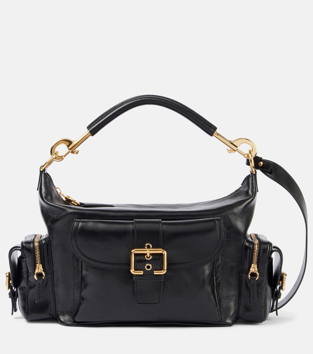 Medium leather camera bag
